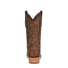 Load image into Gallery viewer, A4229 Men’s Brown Embroidery Narrow Square Cowboy Boots
