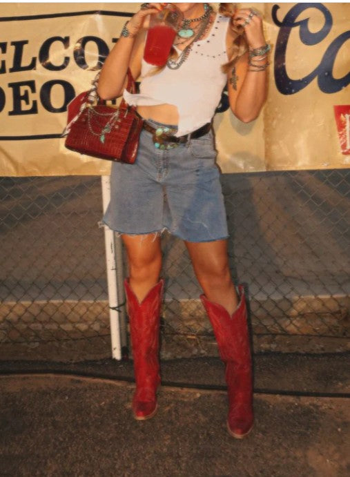 Corral A4465 Red Tall Top Cowboy Boots