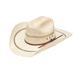 M&F Ariat Bangora Ivory and Tan Hat A73302