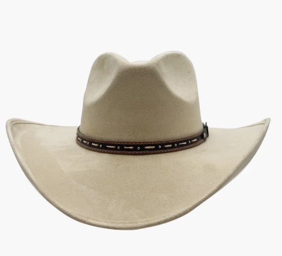 American Hat Makers Ace High Pinch Top Cowboy Hat in Cream
