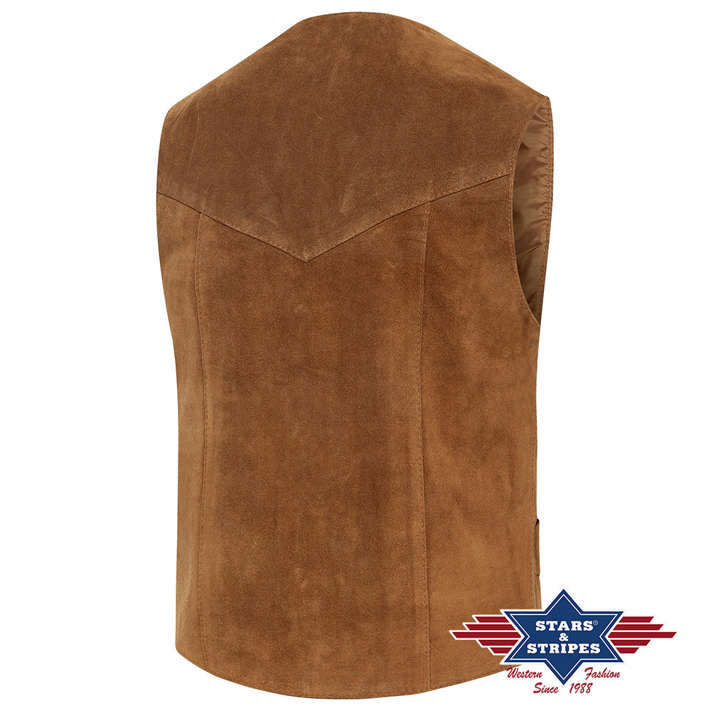 Alabama Men's Western Waistcoat Brown