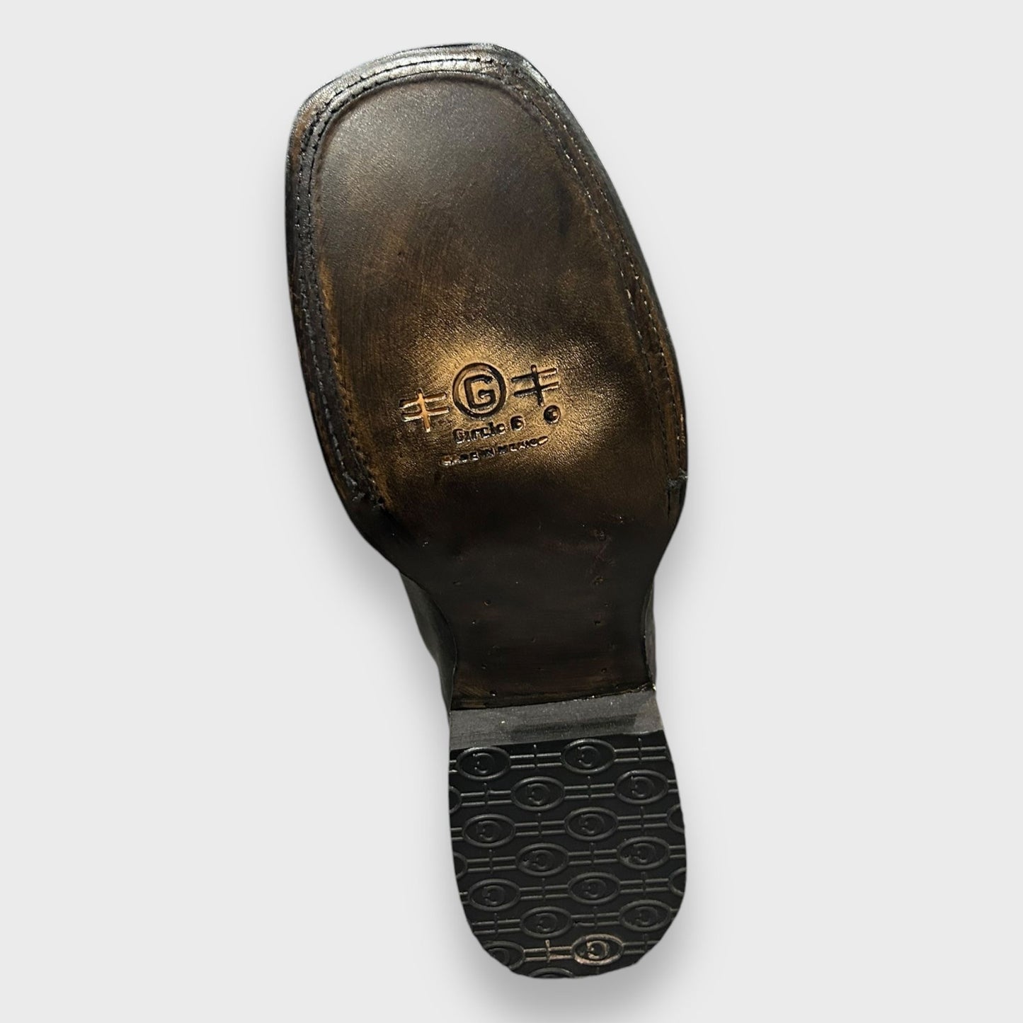 Circle G by Corral Mens Black Embroidery Pull Holes Boots - L6079