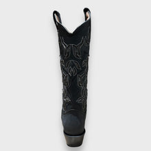 Load image into Gallery viewer, Circle G by Corral Ladies Western Inlay Snip Toe Boots in Black/Grey L6033
