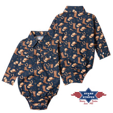 Load image into Gallery viewer, Stars &amp; Stripes Baby Cowboy Romper
