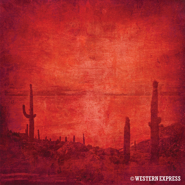 Western Express Red Cactus Bandana BA-4001-R