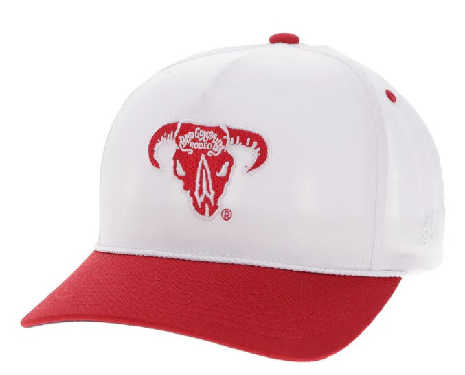 Hooey Bad Company Hat White/Red BC001T-WH