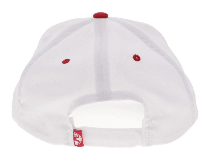 Hooey Bad Company Hat White/Red BC001T-WH