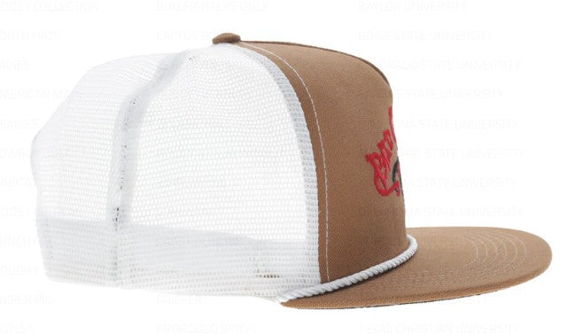 Hooey Bad Company Hat Tan & White w/Black & Red Logo BC004T-TNWH