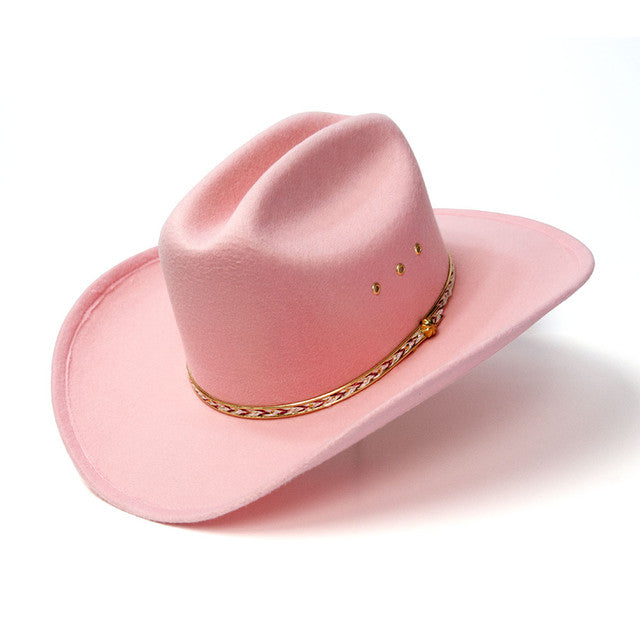 BFF26 Pink Cattleman Kids Cowboy Hat