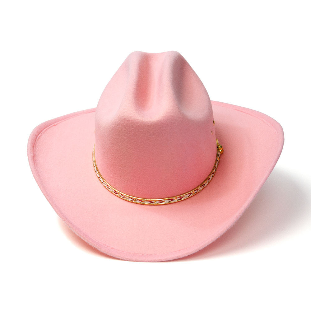 BFF26 Pink Cattleman Kids Cowboy Hat