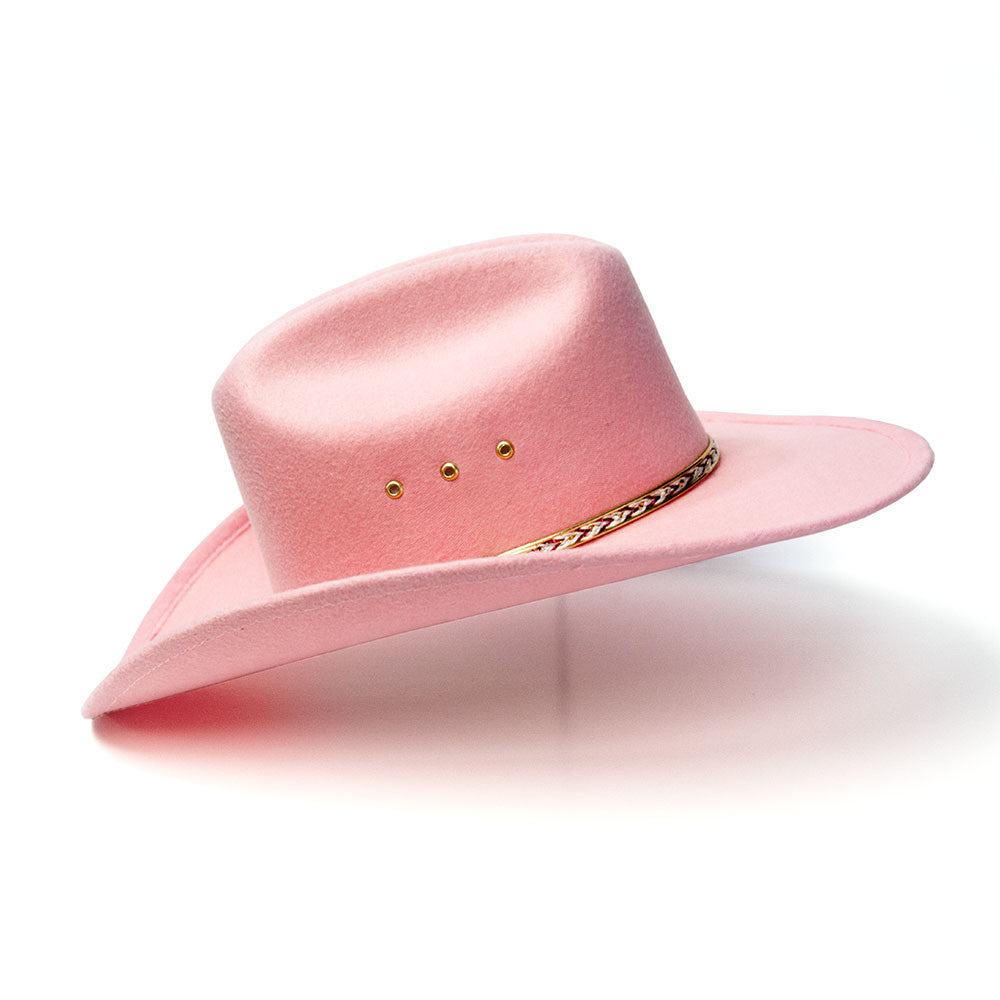 BFF26 Pink Cattleman Kids Cowboy Hat