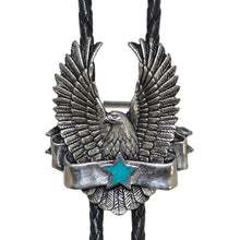 Load image into Gallery viewer, BT-258 Eagle &amp; Star Design Bolo Tie
