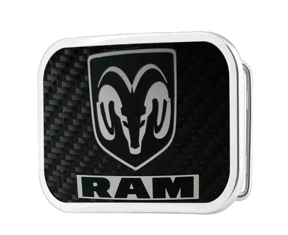 Dodge Ram  BU-RAM-CRBN Carbon Fiber Reverse Brushed Belt Buckle