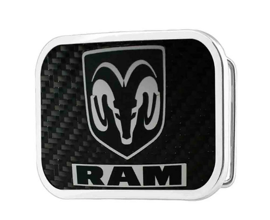 Dodge Ram  BU-RAM-CRBN Carbon Fiber Reverse Brushed Belt Buckle