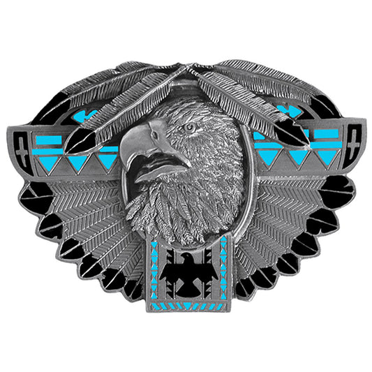 BU-016-E Thunderbird Feather Buckle