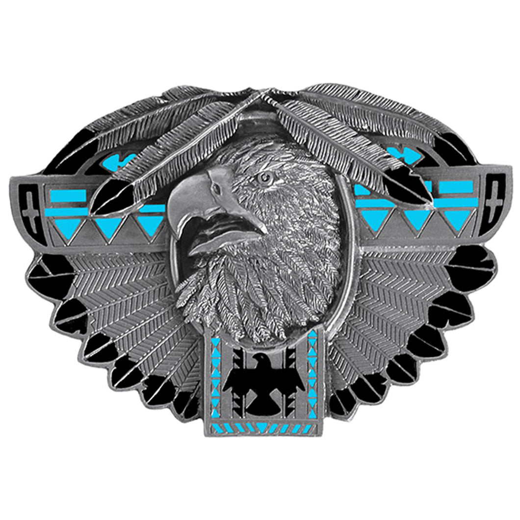 BU-016-E Thunderbird Feather Buckle