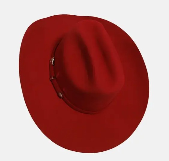 American Hat Makers 710087 Beau Cattleman Cowboy Hat in Scarlet