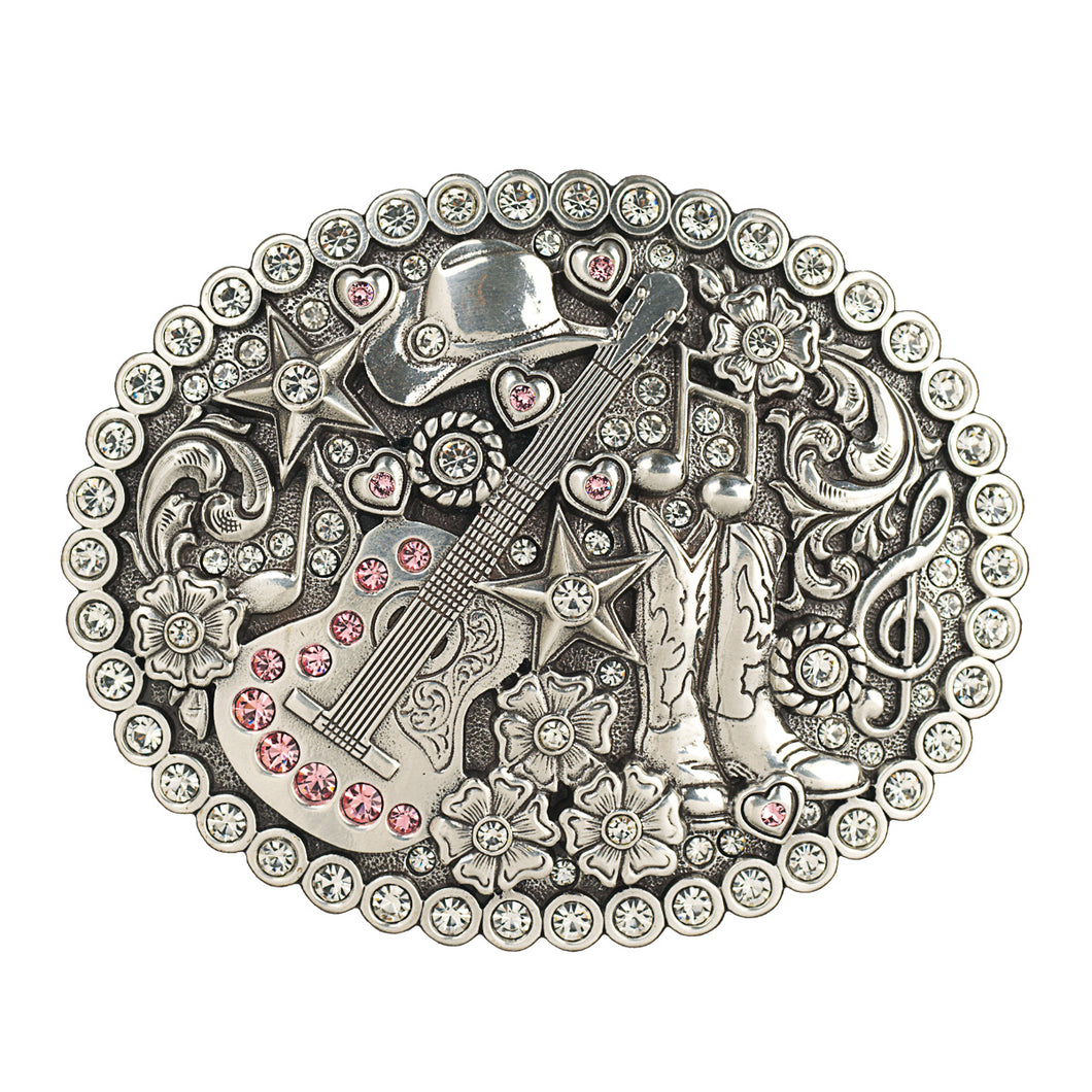 M&F Blazin Roxx Oval Western Music Buckle 37933