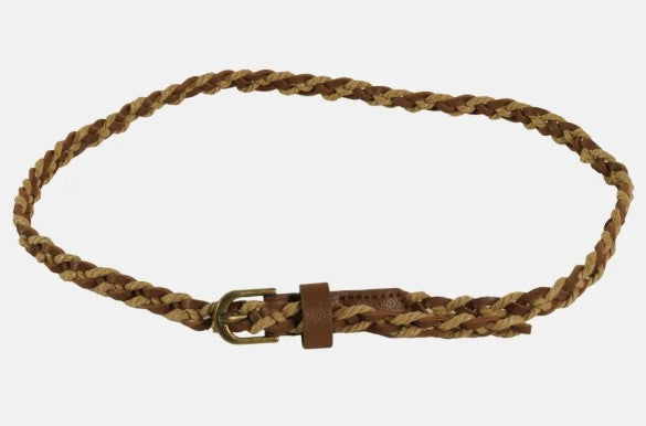 American Hat Makers Braidy | Braided Leather Hat Band with Brass Buckle