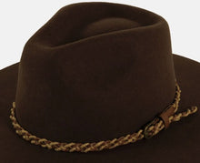 Load image into Gallery viewer, American Hat Makers Braidy | Braided Leather Hat Band with Brass Buckle
