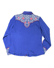 Load image into Gallery viewer, Scully PL-881 Ladies Western Blouse in Navy
