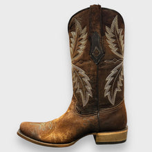 Load image into Gallery viewer, C4023 Mens Chocolate Lamb Narrow Square Toe Cowboy Boots
