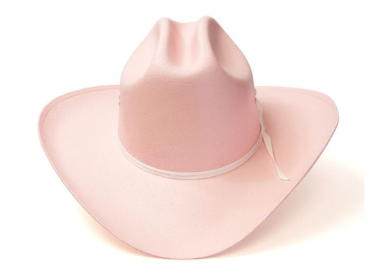 Western Express CA-2E Pink Straw Western Cattleman Hat