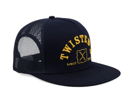 Twisted X Cap CAP0013 in Navy & Yellow