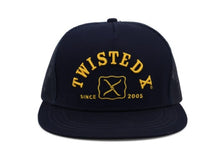 Load image into Gallery viewer, Twisted X Cap CAP0013 in Navy &amp; Yellow
