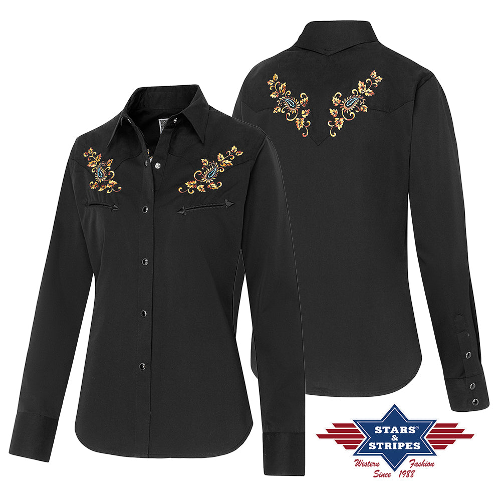 Cara Ladies Western Blouse