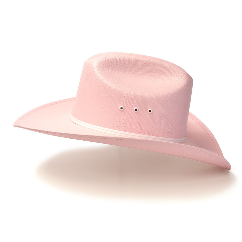 Western Express CA-2E Pink Straw Western Cattleman Hat