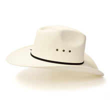 Load image into Gallery viewer, Western Express CA-3E Pinch Front White Straw Hat
