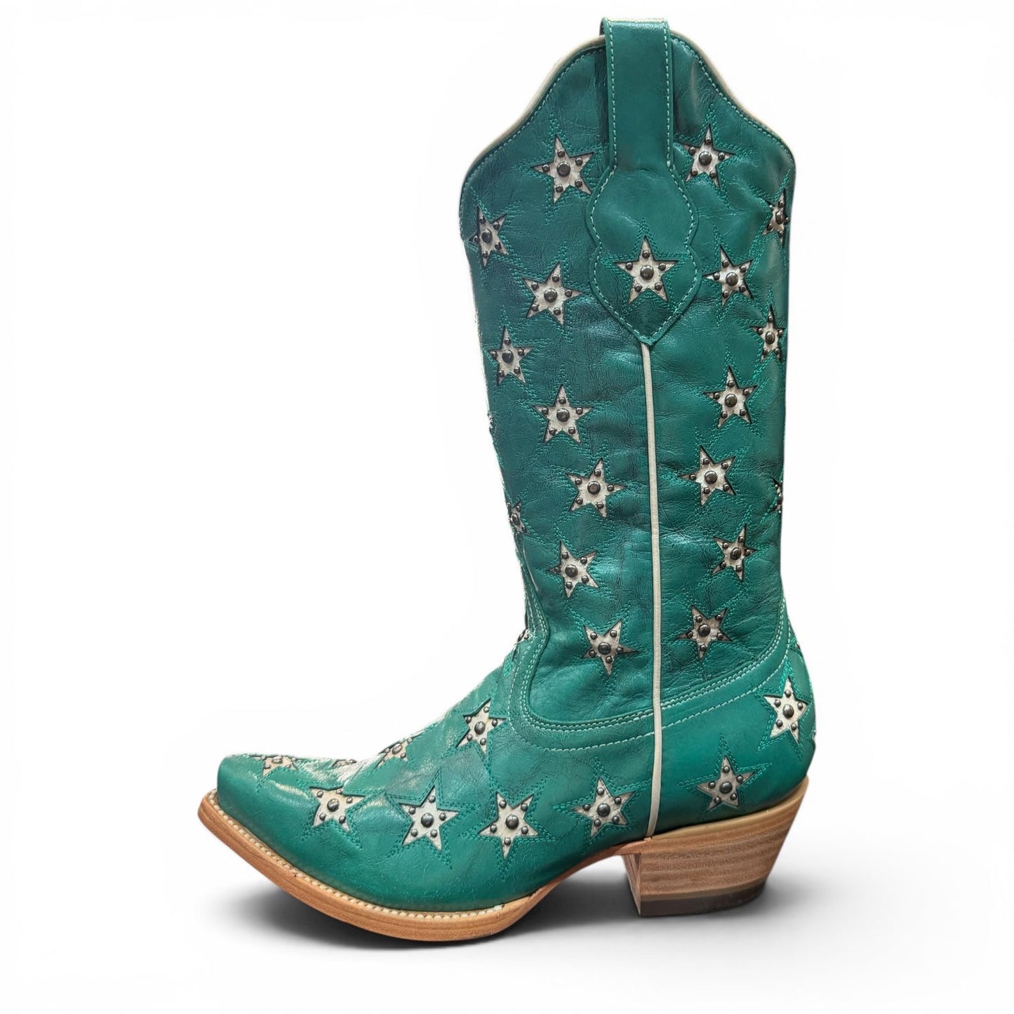 Twisted X Black Star Ladies Marfa in Turquoise & Champage WBSN041