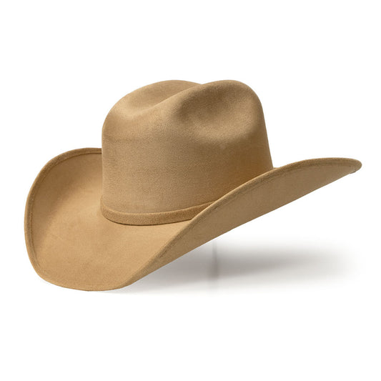Western Express CL-82 Suede Like Hat in Taupe/Beige