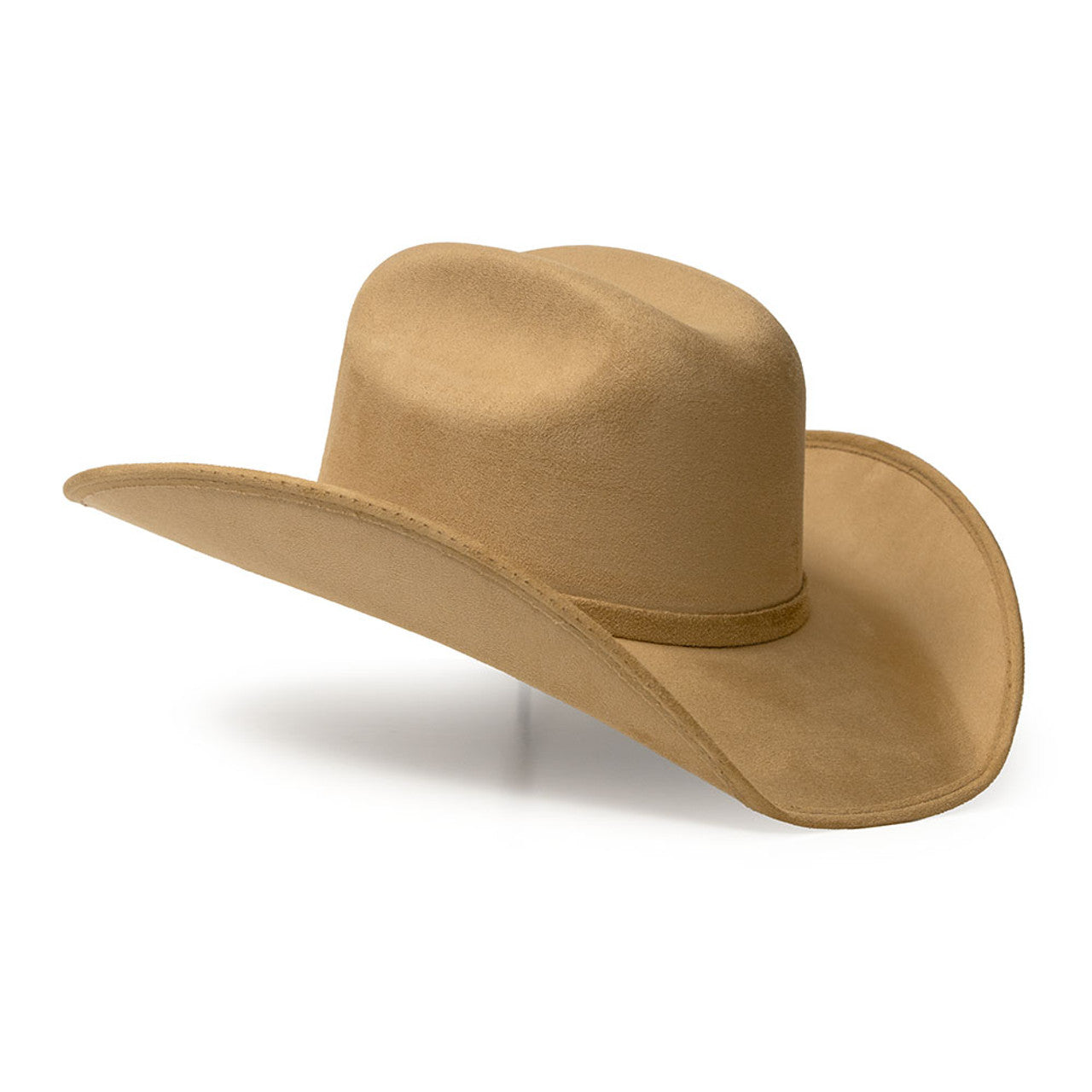 Western Express CL-82 Suede Like Hat in Taupe/Beige