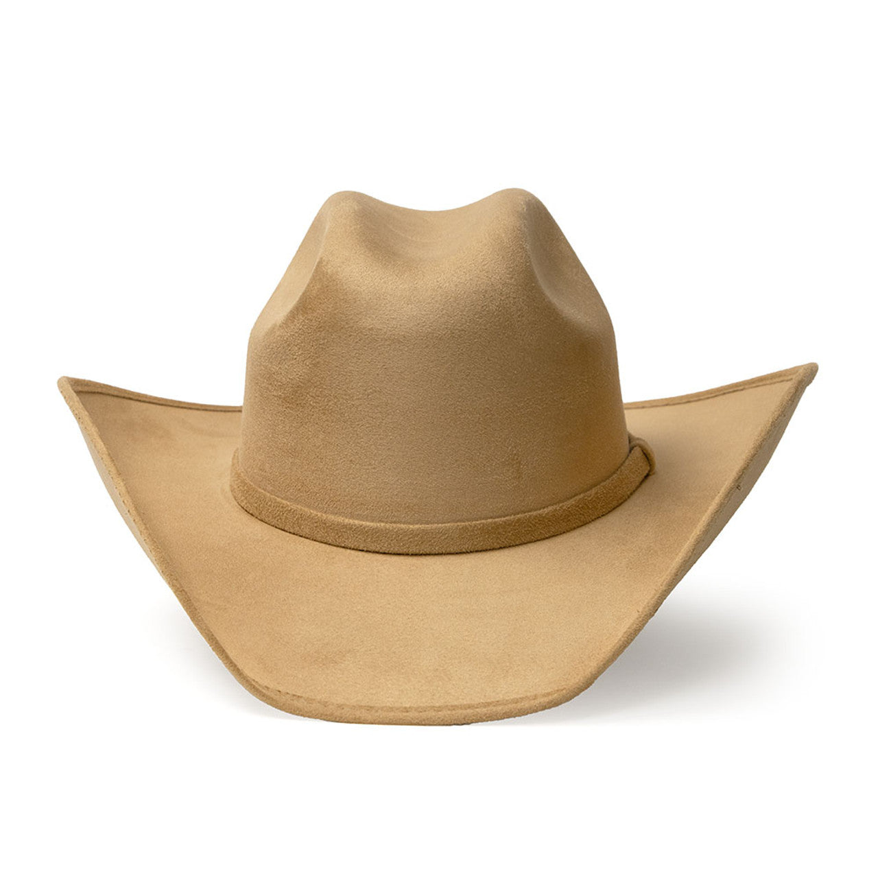 Western Express CL-82 Suede Like Hat in Taupe/Beige