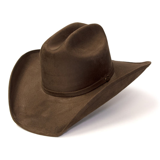 Western Express CL-96 Suede Finish Cattleman Hat in Brown