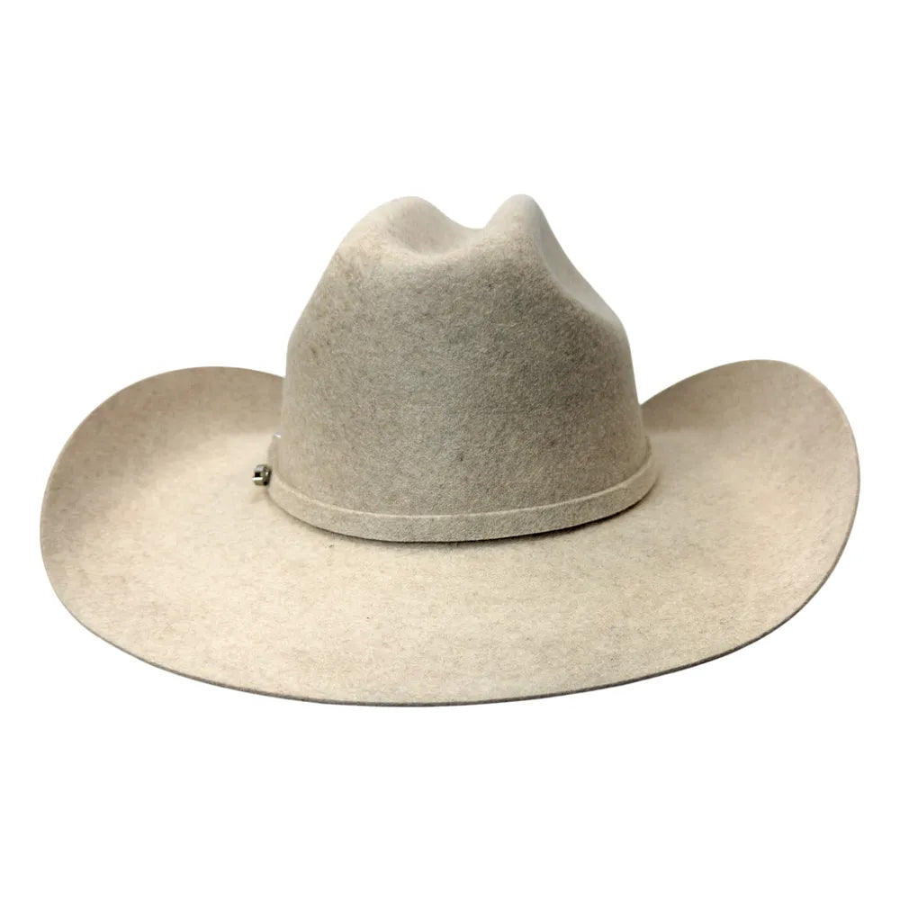 American Hat Makers Beau Cattleman Felt Cowboy Hat in Cloud Tweed Fleck 710087