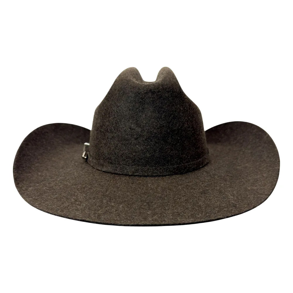 American Hat Makers Beau Cattleman Felt Cowboy Hat in Sable/Expressp Tweed Fleck 710087