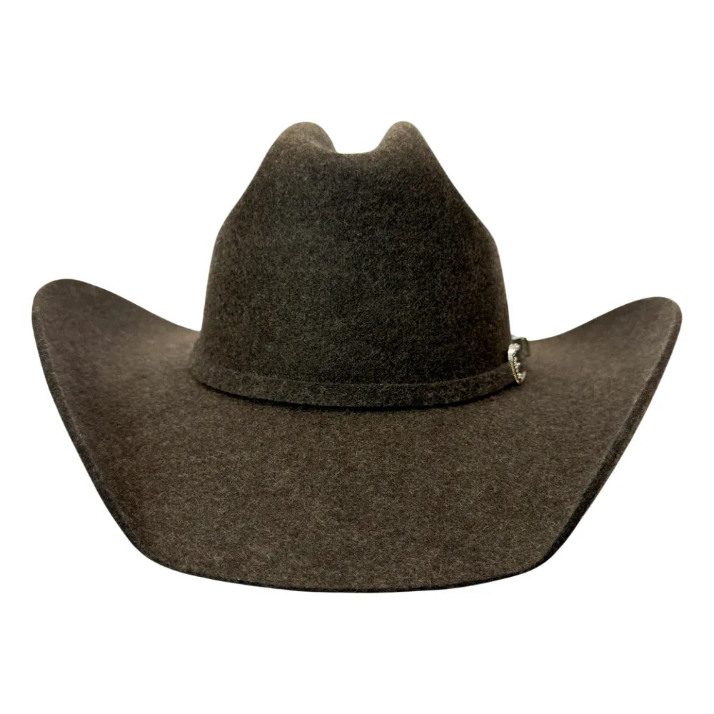 American Hat Makers Beau Cattleman Felt Cowboy Hat in Sable/Expressp Tweed Fleck 710087