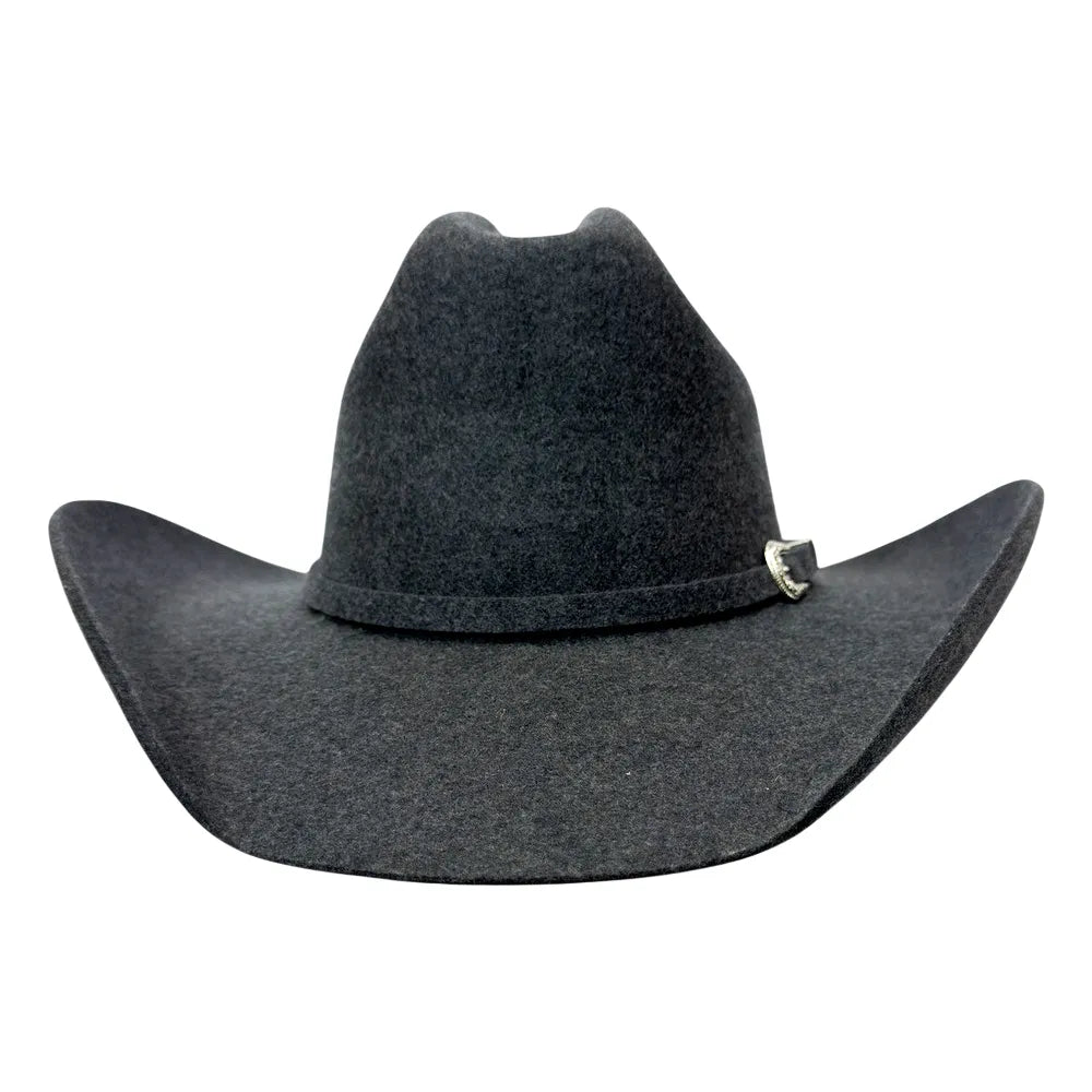 American Hat Makers Beau Cattleman Felt Cowboy Hat in Shadow Blue Tweed Fleck 710087