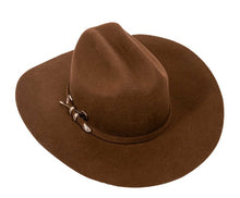 Load image into Gallery viewer, American Hat Makers Cattleman Felt Cowboy Hat in Brown
