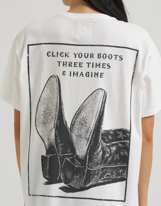 Wrangler 112390337 Lainey Wilson X White Click Your BootsTee