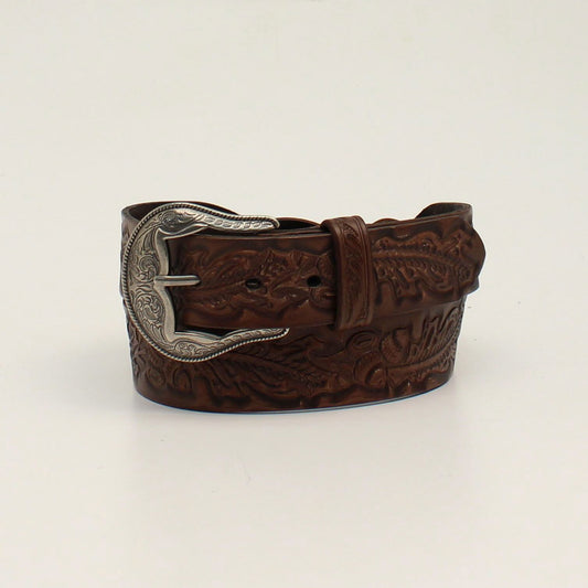 M&F Angel Ranch D140001202 1 1/2 Braided Acorn Brown Western Belt