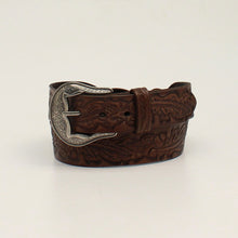 Load image into Gallery viewer, M&amp;F Angel Ranch D140001202 1 1/2 Braided Acorn Brown Western Belt
