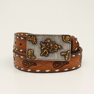 M & F Western Women's Nocona Floral And Scroll Embroidered Leather Belt in Brown - Women's Belts & Buckles | M&F Western | C-A-L Ranch M & F Western Women's Nocona Floral And Scroll Embroidered Leather Belt in Brown - Women's Belts & Buckles | M&F Western | C-A-L Ranch