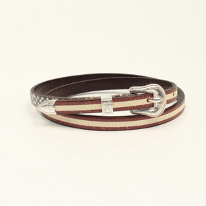 M&F Hatband 3D Distressed USA Flag D740000297