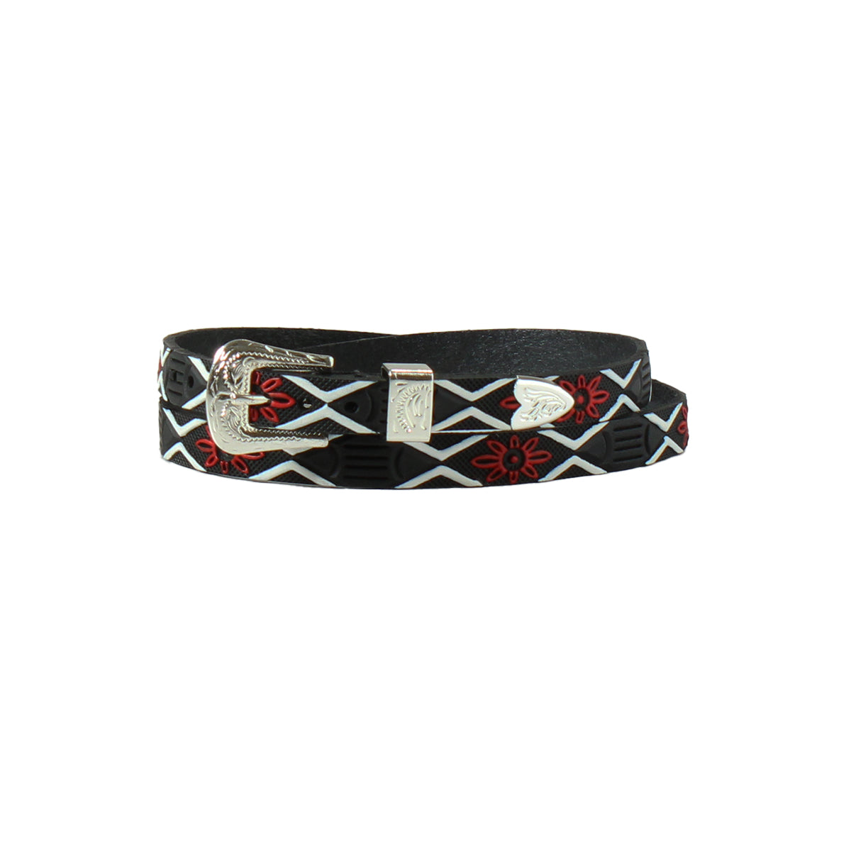 M&F Hatband 3D Western 1/2" Flower Arrow in Black D740001501