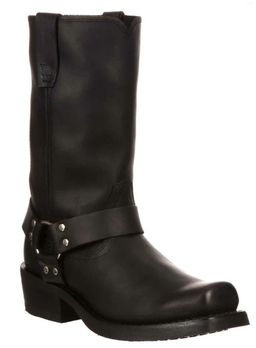 Durango Men's Harness Biker Boots DB510 in Black