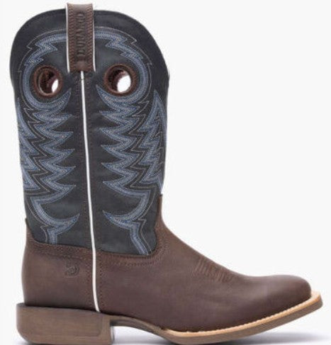 Durango DDB0216 Men's Rebel Pro™ Denim Blue Western Boots in Belgian Brown & Denim Blue